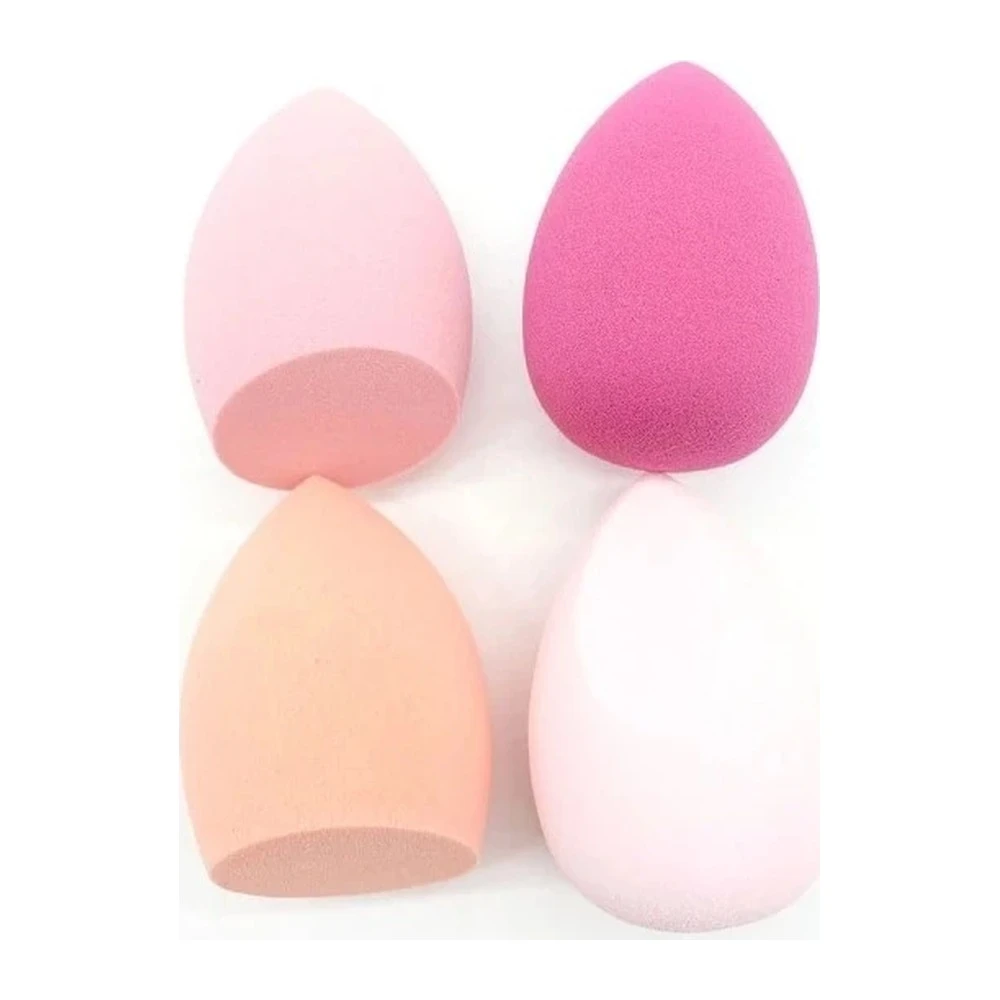 Set de 4 Esponjas de Maquillaje Gama Rosa o Lila