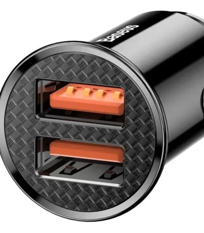 Cargador de Auto Baseus 30 W Doble USB Carga Rápida QC 3.0 - imagen 2