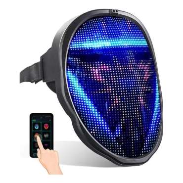 Máscara Led RGB Con Bluetooth