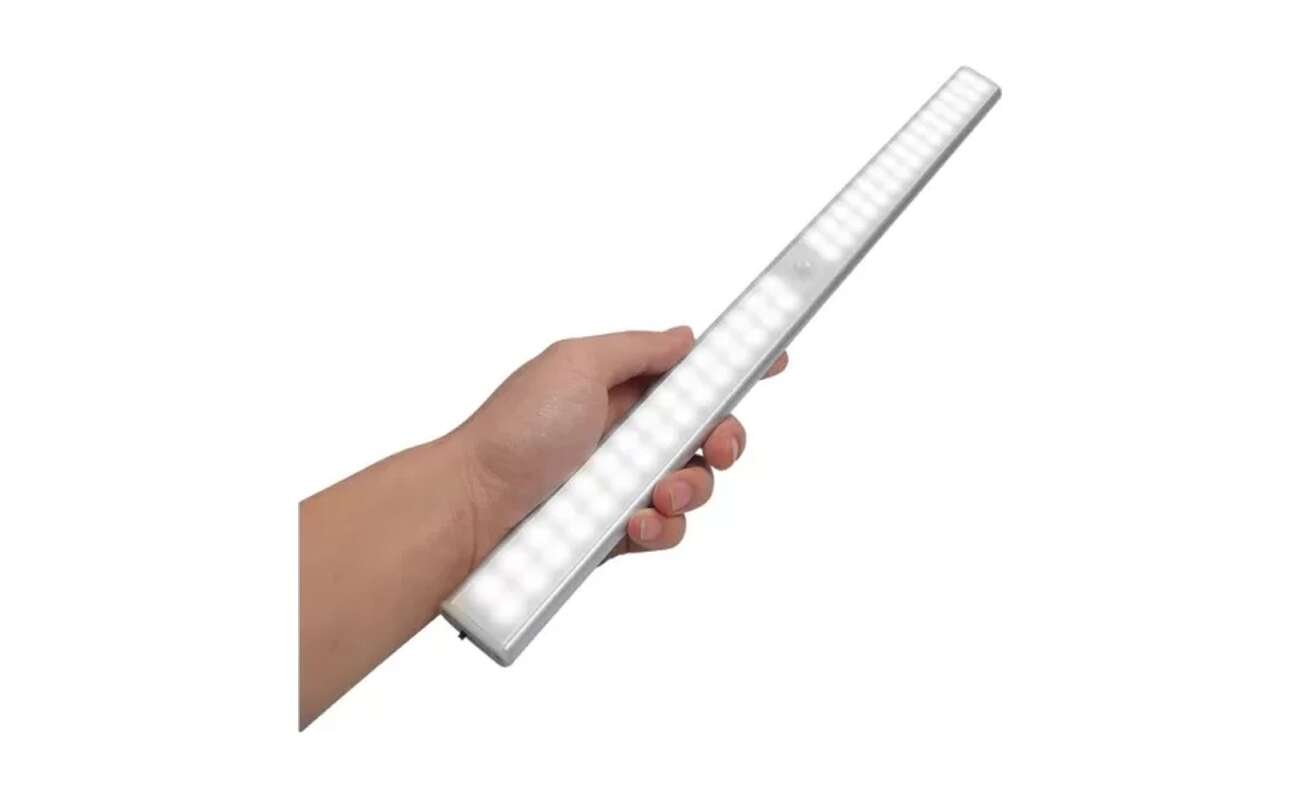 Barra LED Recargable 40 LEDs con Sensor de Movimiento e Imán 30 cm