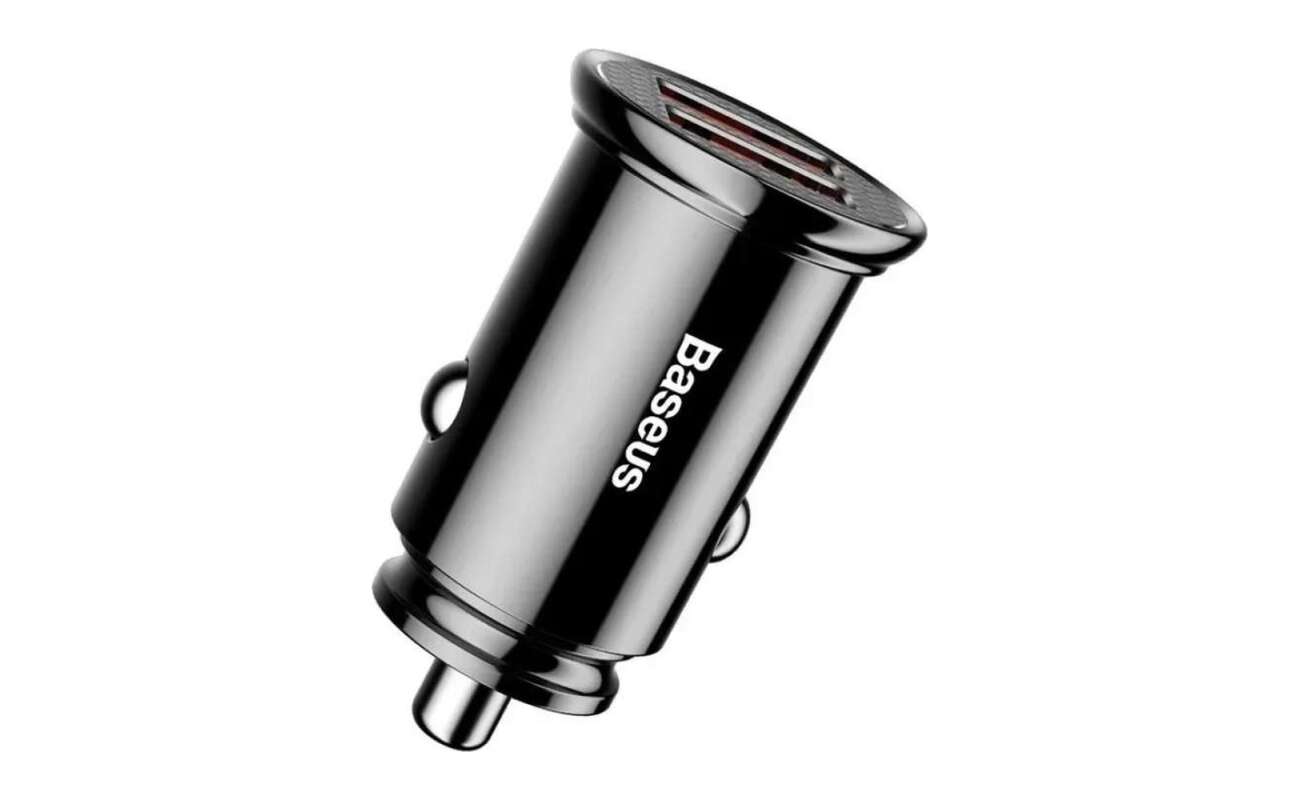 Cargador de Auto Baseus 30 W Doble USB Carga Rápida QC 3.0