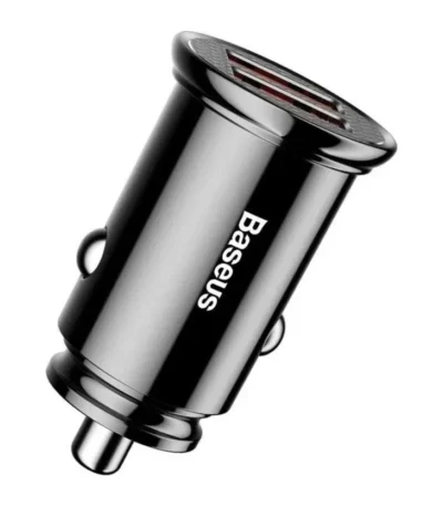Cargador de Auto Baseus 30 W Doble USB Carga Rápida QC 3.0