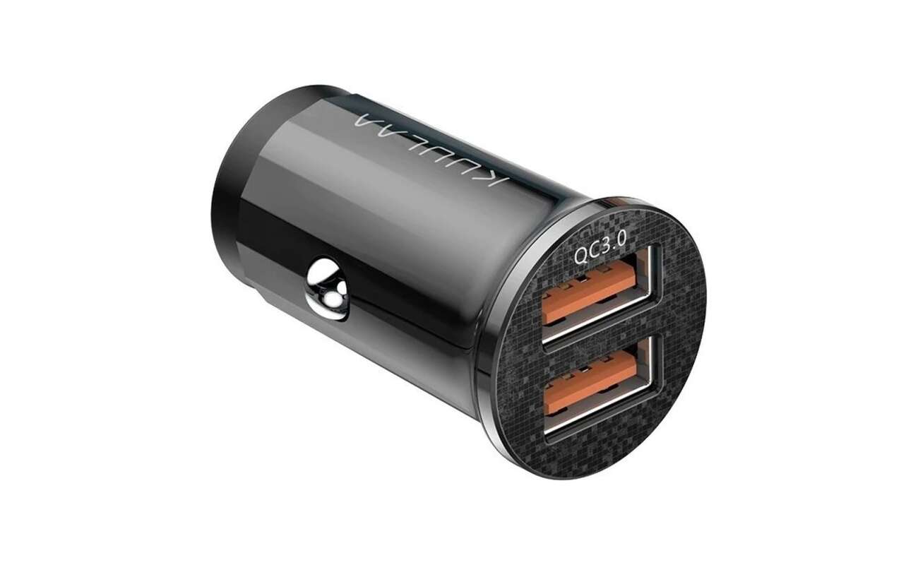 Cargador de Auto Kuulaa 48 W Doble USB Carga Rápida QC 3.0