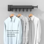 Colgador Plegable De Aluminio Para Pared Balcón Baño Cocina - Imagen 9