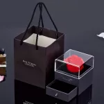 Colgante De Corazón I Love You Con Rosa - Caja de Regalo - Imagen 2
