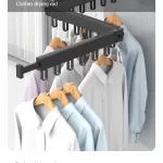 Colgador Plegable De Aluminio Para Pared Balcón Baño Cocina - Imagen 4