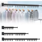 Colgador Plegable De Aluminio Para Pared Balcón Baño Cocina - Imagen 2