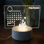 Tablero De Notas Led Regrabable Usb Lámpara Nocturna - Imagen 5
