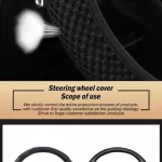 Cubierta Para Volante De Auto Agarre Elástico Antideslizante - Imagen 3