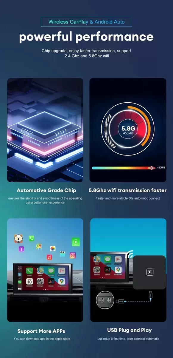 Android Auto Box Dongle Adaptador Inalámbrico - Imagen 5