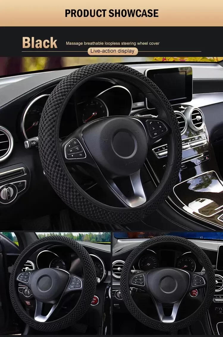Cubierta Para Volante De Auto Agarre Elástico Antideslizante - Imagen 4