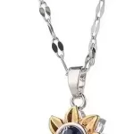 Collar Con Colgante De Girasol Vintage Gargantilla De Cadena - Imagen 6