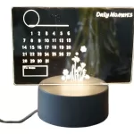Tablero De Notas Led Regrabable Usb Lámpara Nocturna