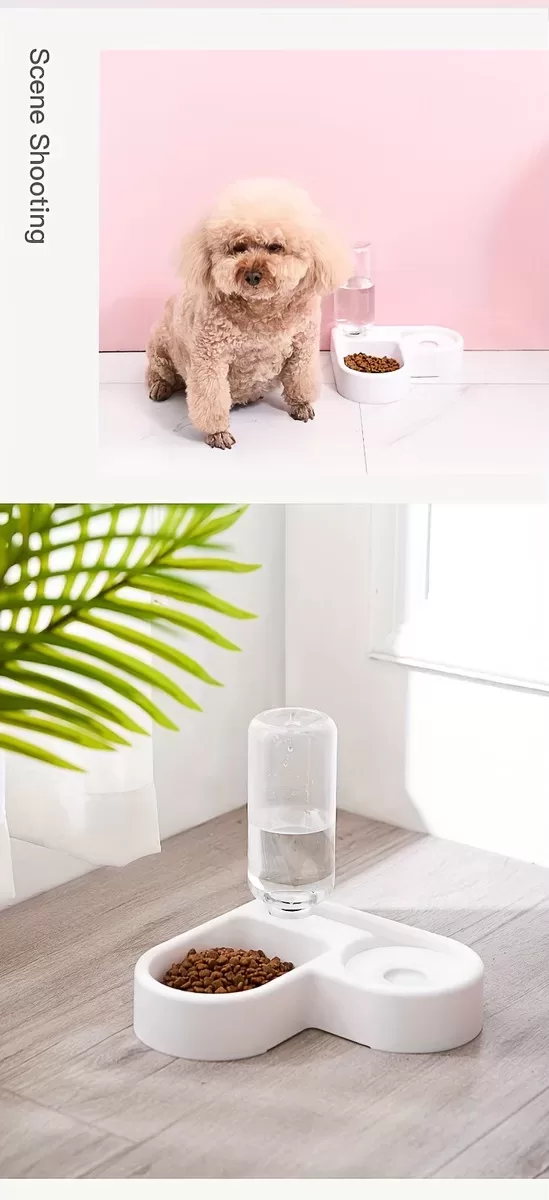 Comedero Y Bebedero Para Mascotas Alimentador Multifuncional - Imagen 3