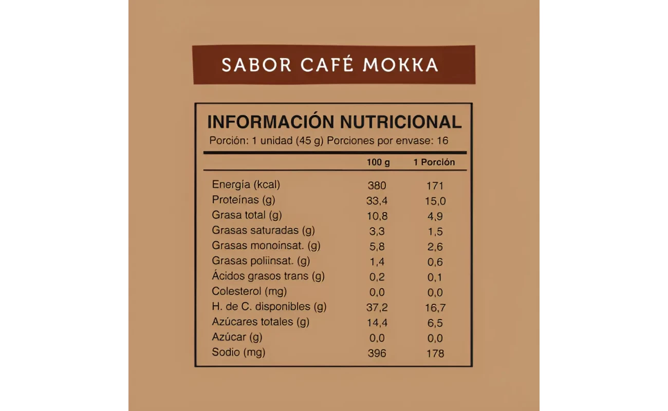 Barritas Wild Protein Vegana Café Mokka Caja 16 Unidades - imagen 2