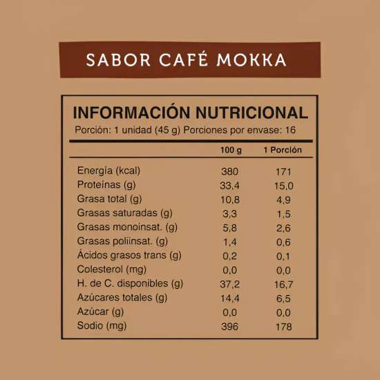 Wild Protein Vegana Mokka Barra De Proteina - 16 Unidades - Imagen 2
