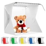 Estudio Fotográfico Portátil Con Luz Led Y Fondos Usb