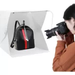 Estudio Fotográfico Portátil Con Luz Led Y Fondos Usb - Imagen 2