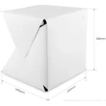 Estudio Fotográfico Portátil Con Luz Led Y Fondos Usb - Imagen 5