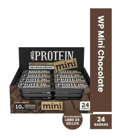 Barritas Wild Protein Mini Chocolate Caja 24 Unidades 10 g de Proteína