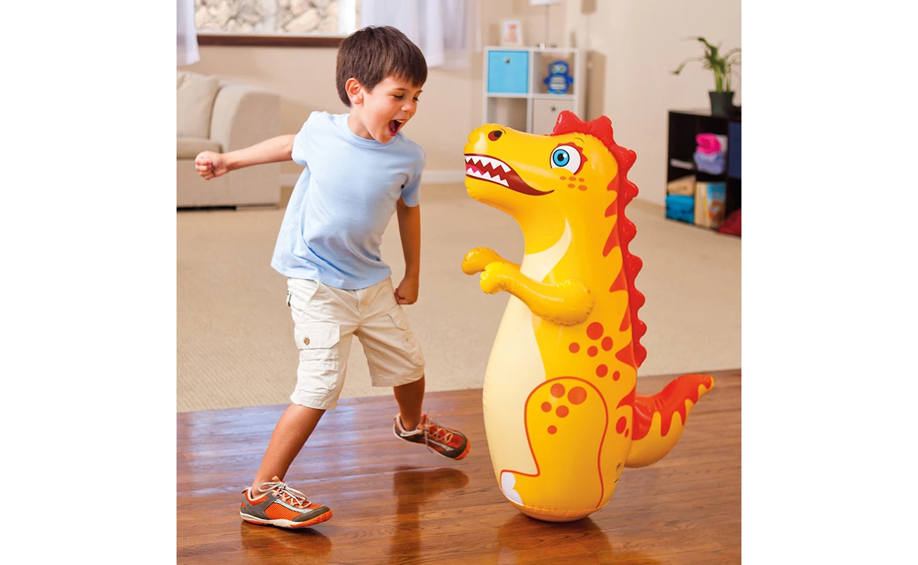 Saco de Boxeo Inflable para Niños Dinosaurio 90 cm Porfiado - imagen 2