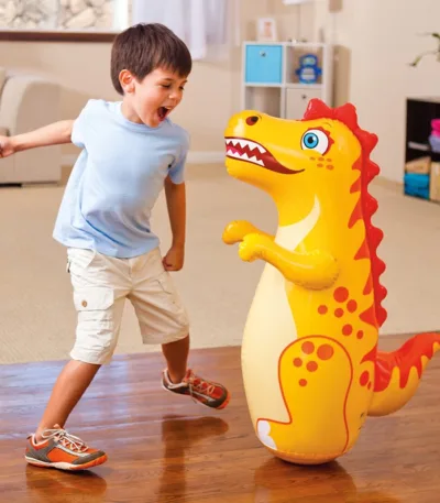 Saco de Boxeo Inflable para Niños Dinosaurio 90 cm Porfiado - imagen 2