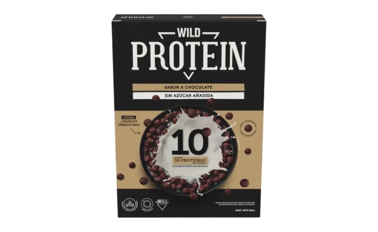 Cereal Wild Protein Sabor Chocolate 280 g 10 g de Proteína