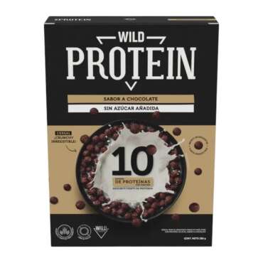 Cereal Wild Protein Sabor Chocolate 280 g 10 g de Proteína