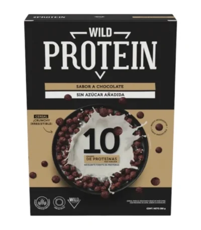 Cereal Wild Protein Sabor Chocolate 280 g 10 g de Proteína