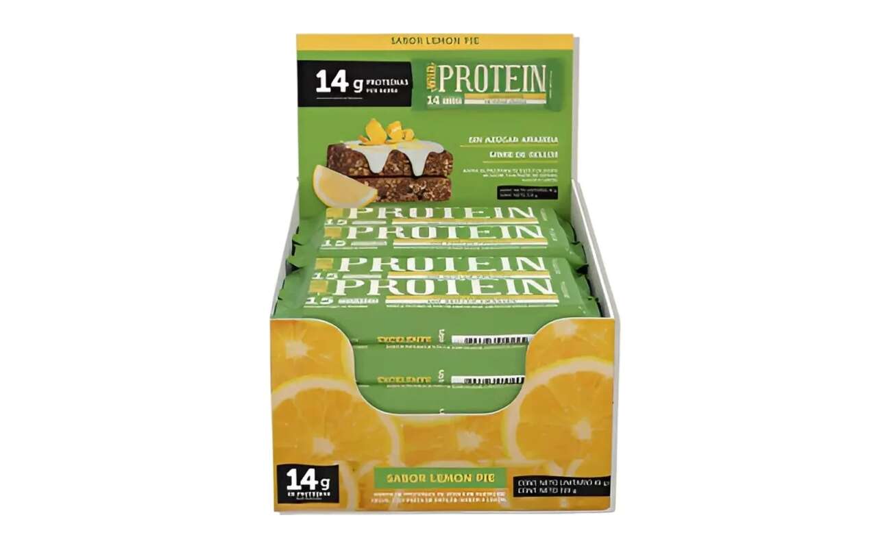 Barritas Wild Protein Lemon Pie Caja 16 Unidades 14 g de Proteína