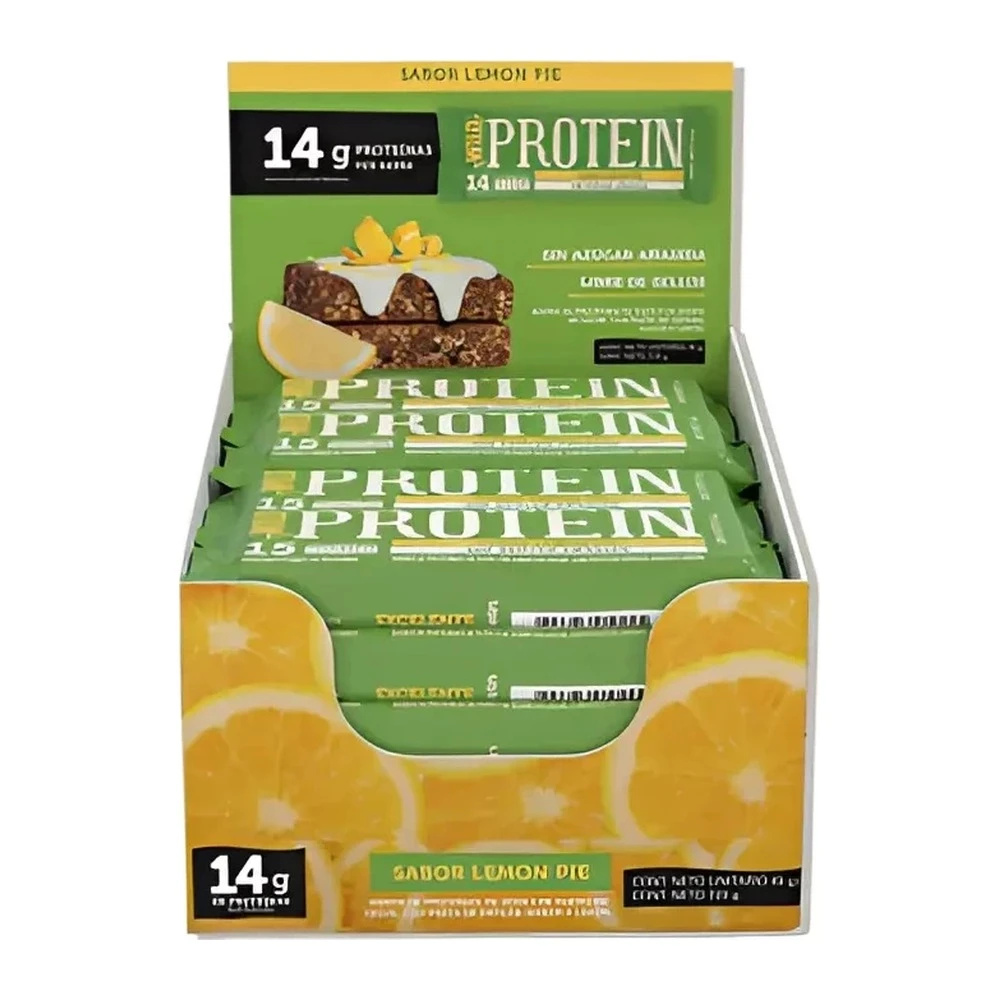 Barritas Wild Protein Lemon Pie Caja 16 Unidades 14 g de Proteína