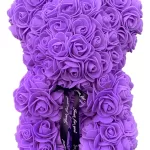 Oso De Rosas Artificiales De 25cm Aniversario San Valentín - Imagen 12