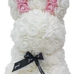 Conejo De Rosas Artificiales De 25 Cms - Diferentes Colores - Imagen 8