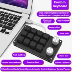 Teclado Personalizable 14 Botones Usb-c, Portátil, Hot-swap - Imagen 2