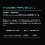 Wild Foods Creatina Monohidratada En Polvo - 250 Gr - Imagen 3