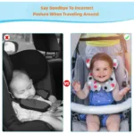 Cojin Cuello Almohada Para Bebe Coche O Silla Auto Viajes - Imagen 4