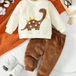 Pijama Para Bebé 6-9 Meses Con Diseño De Dinosaurio Plush - Imagen 2