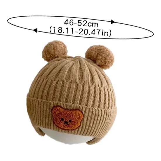 Gorro De Lana Para Bebé Protección Para Oídos Otoño Invierno - Imagen 6