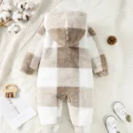 Enterito Invierno Cuadros Bebe Ropa Cálida Y Suave 3-6 Meses - Imagen 8