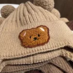 Gorro De Lana Para Bebé Protección Para Oídos Otoño Invierno - Imagen 5