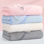 Toallas De Baño Para Bebes Algodón Cómodo Con Capucha - Imagen 10