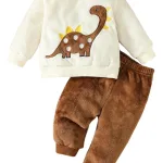 Pijama Para Bebé 6-9 Meses Con Diseño De Dinosaurio Plush