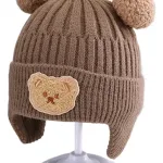 Gorro De Lana Para Bebé Protección Para Oídos Otoño Invierno
