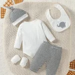 Ajuar Conjunto Bebé Elefante 5 Piezas Camiseta Y Pantalón - Imagen 2