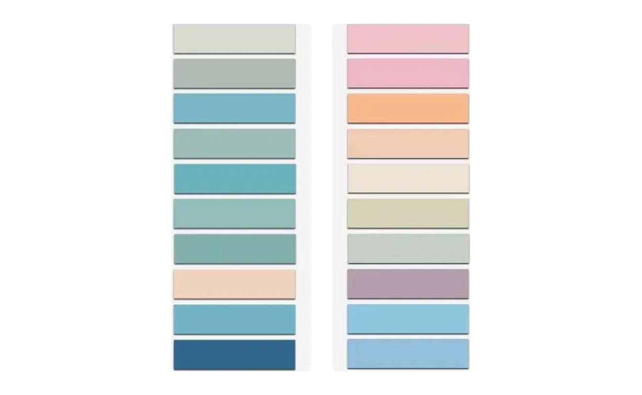 Banderitas Adhesivas Separadoras 400 Unidades 20 Colores Pastel