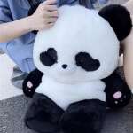 Mochila Escolar De Panda De Felpa Suave Kawai - Imagen 2