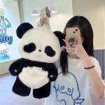 Mochila Escolar De Panda De Felpa Suave Kawai - Imagen 4