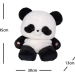 Mochila Escolar De Panda De Felpa Suave Kawai - Imagen 5