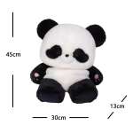 Mochila Escolar De Panda De Felpa Suave Kawai - Imagen 5