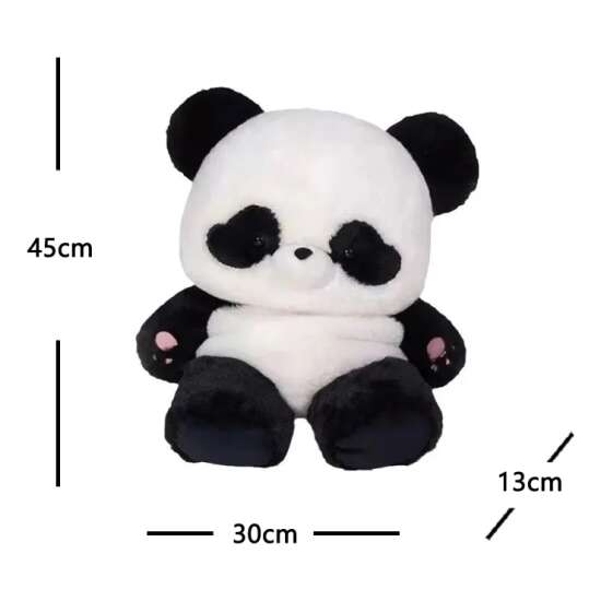 Mochila Escolar De Panda De Felpa Suave Kawai - Imagen 5